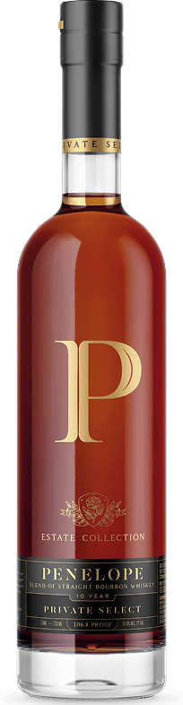 Penelope Private Select 10 Year Straight Bourbon Whiskey bottle
