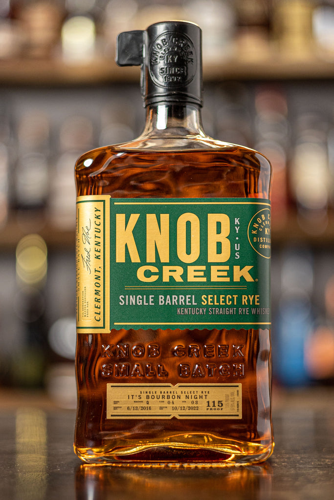 Knob Creek Single Barrel Rye It's Bourbon Night Private Barrel Selection