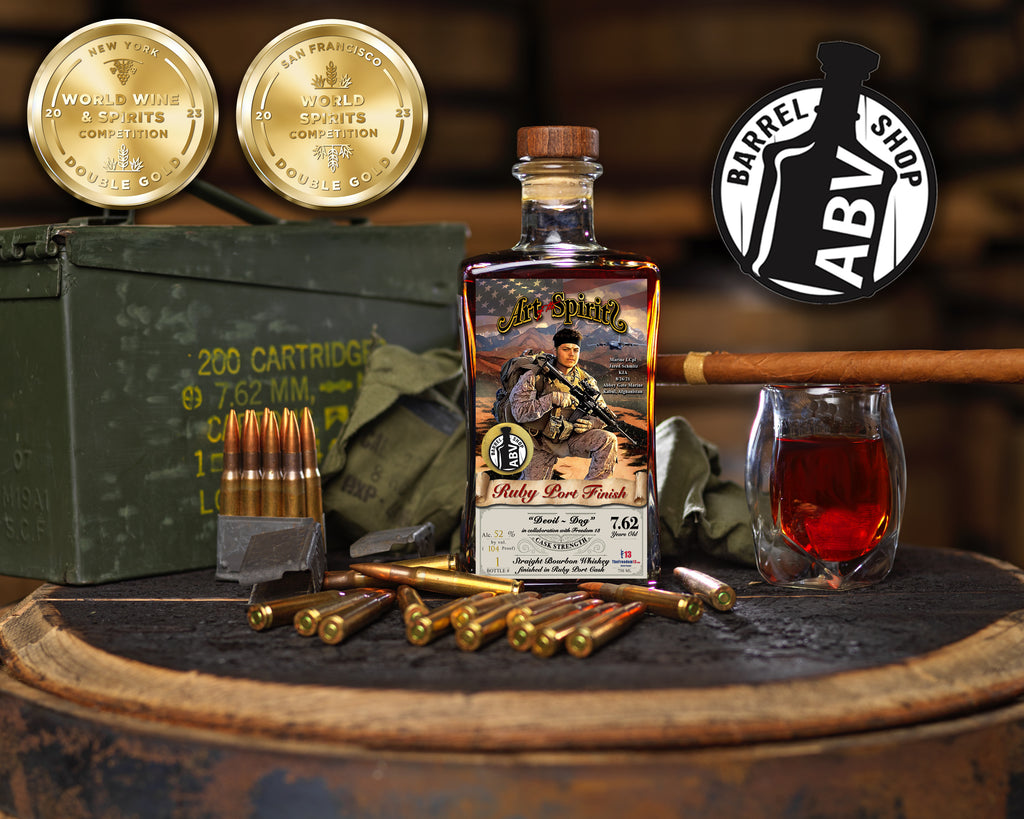 Art of the Spirits Cask Strength Ruby Port “Devil Dog” Straight Bourbon Whiskey