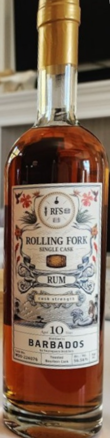 Rolling Fork 10yr Barbados Rum #224076 Single Barrel Mash & Journey Single Cask Selection