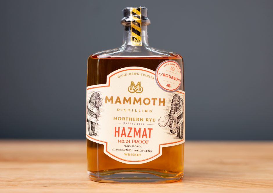 Mammoth 18yr Hazmat Single Barrel Rye r/Bourbon Private Selection