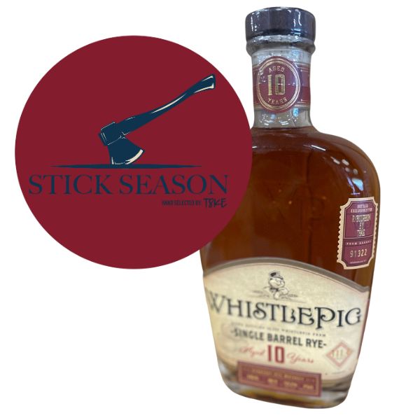 WhistlePig #91322 10 Year Single Cask Rye “Stick Season” r/Bourbon Private Selection