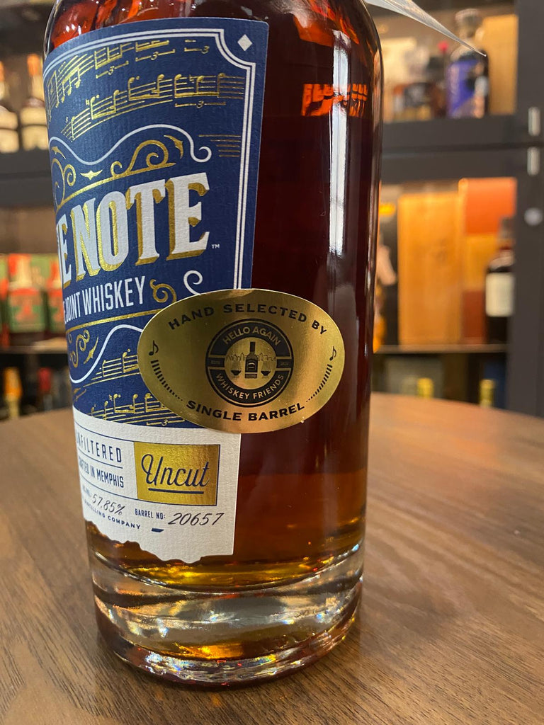 Blue Note Uncut Single Barrel #20657 Bourbon Hello Again Whiskey Friends Single Barrel Selection