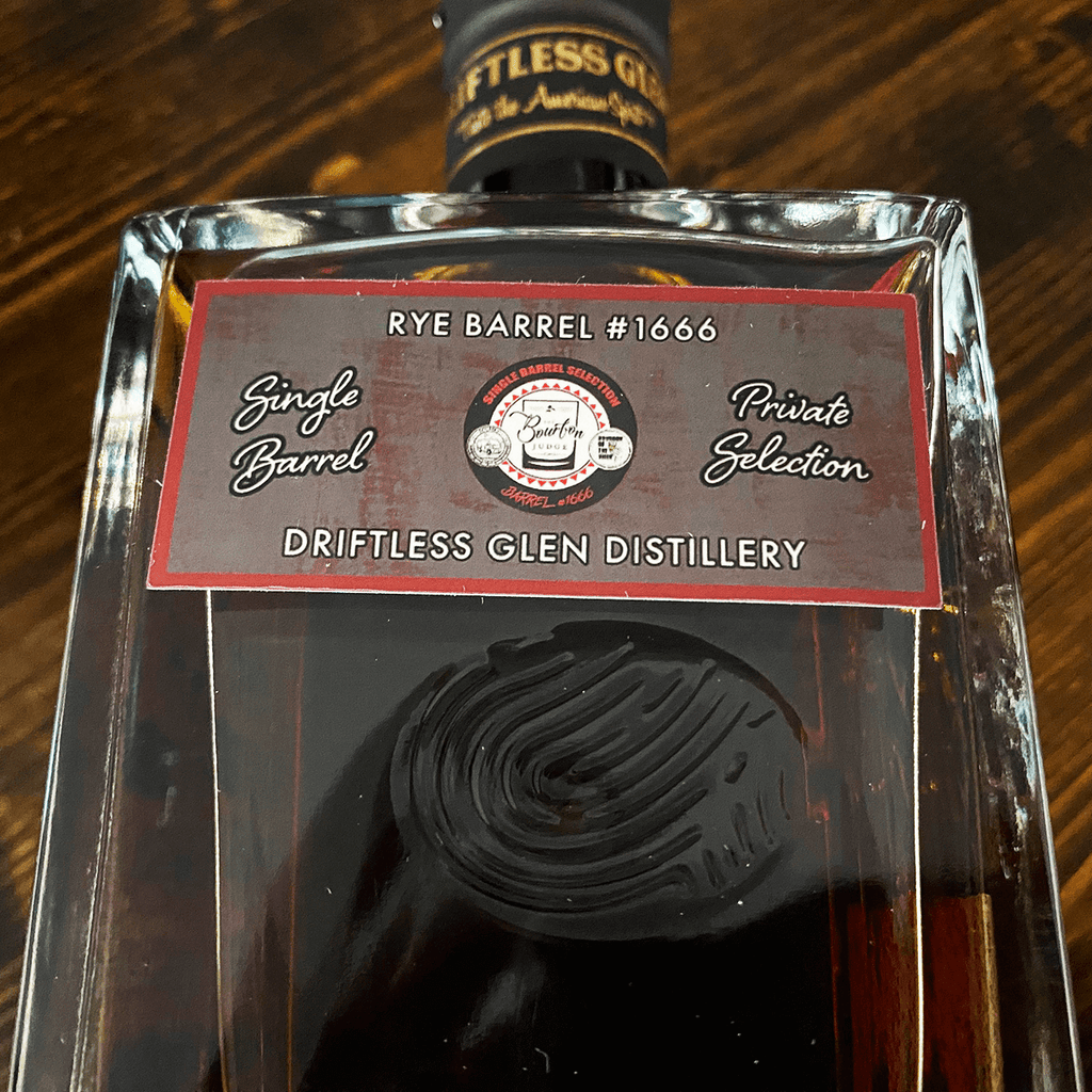 Driftless Glen #1666 Single Barrel Barrel Proof Rye The Bourbon Judge, Bourbon Van, Bourbon of the Week Private Barrel Selection