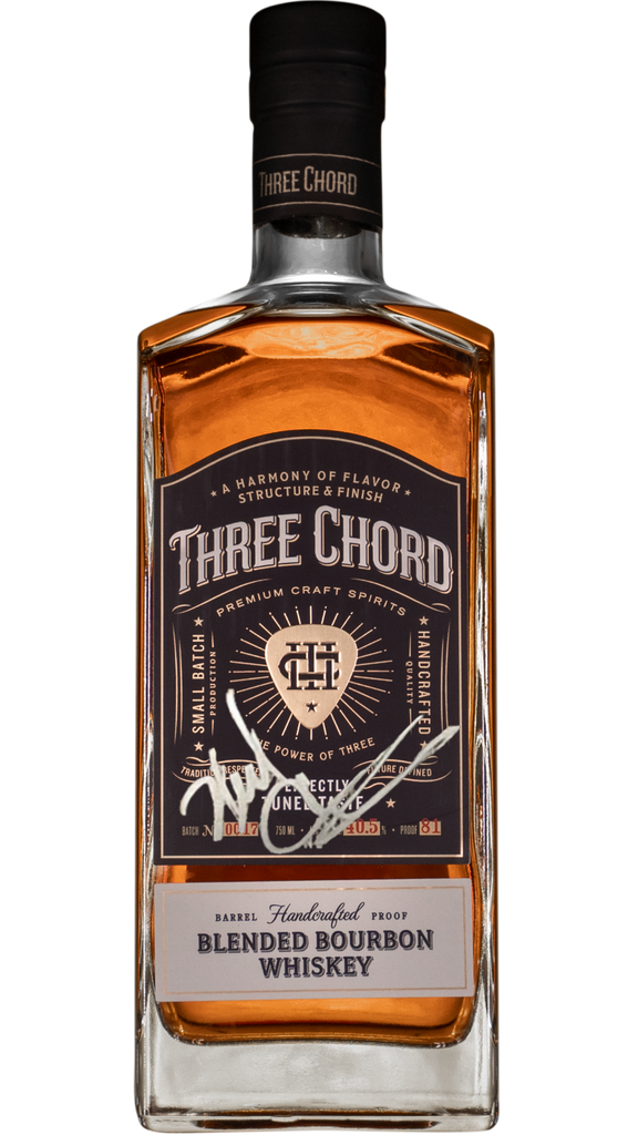 Pre-order - *Autographed* Three Chord Blended Bourbon Collectors's Edition: Signed By Neil Giraldo
