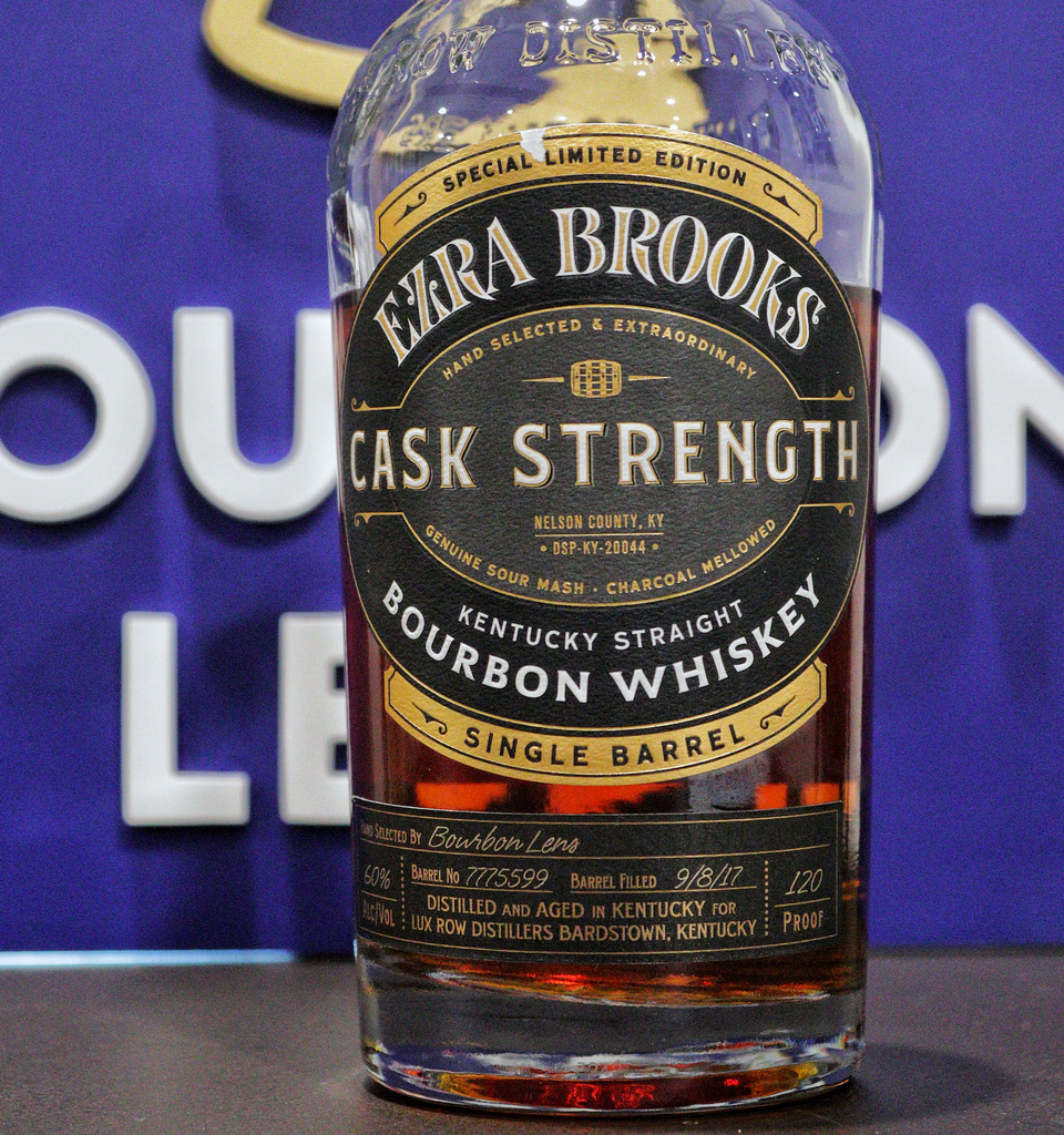 Ezra Brooks Cask Strength Limited Edition Bourbon Lens Private Selection